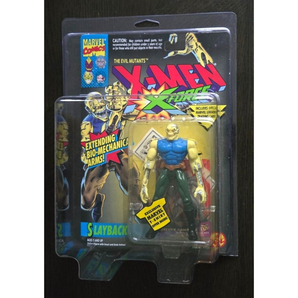 Toy Biz Marvel X-Men Action Figure: Slayback (X-Force) 1996 w/Protector Case